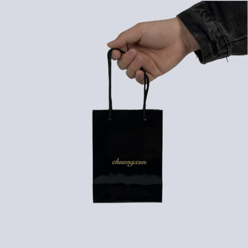 工厂批发现货高档手提小礼袋烘焙生日礼品包装打包袋塑料购物纸袋