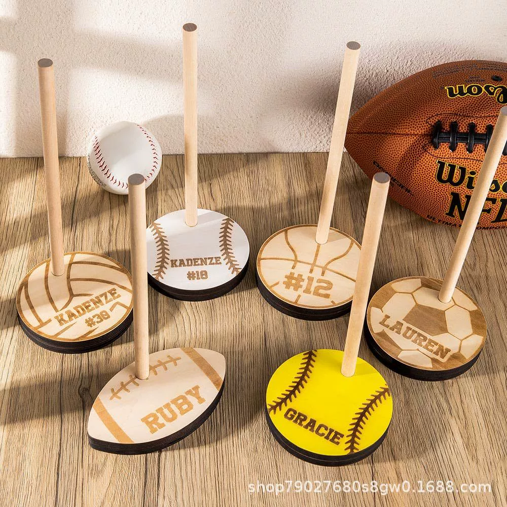 Деревянные полки для бейсбольных колец настольный чемпионат кольцо для хранения базы софтбола кольца для домашних ювелирных изделий держатель