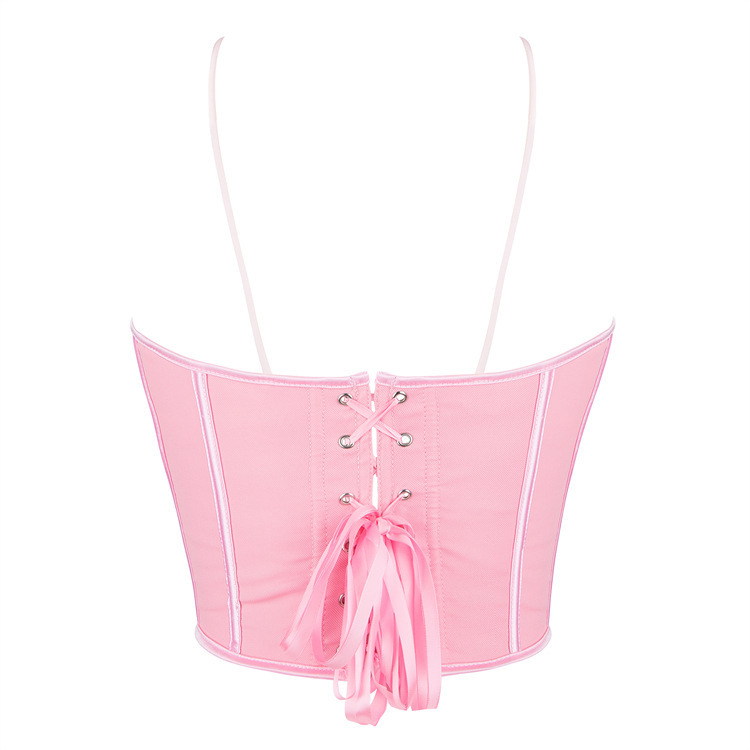 Rosa puro lindo cinturón de viento para limpiar el pecho, cinturón de pecho, ropa plástica de cintura, suministro de comercio electrónico transfronterizo AliExpress