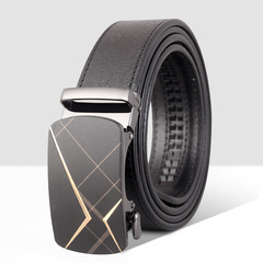 男士真皮腰帶2024新款樹膏牛皮商務百搭自動扣褲腰帶工廠批發