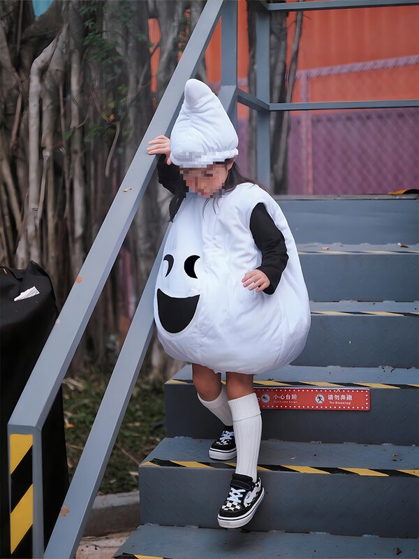 万圣节cos服儿童演出服装男童衣服男孩服饰女童装扮女孩幽灵QCCB|undefined