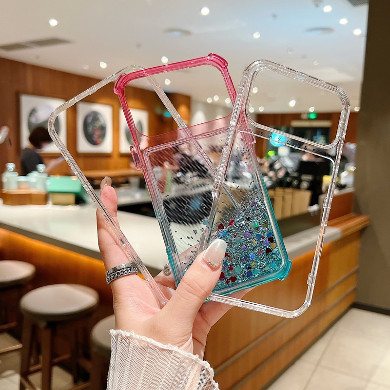 适用iPhone17Promax手机壳梦境渐变三合一流沙苹果16pro/15防摔保|undefined