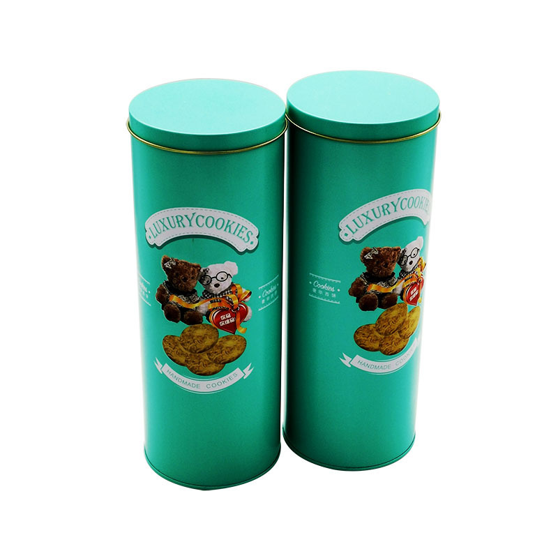 Manufacturer Customized Biscuit Potato Chip Tin Can Bear Cookie Packaging Tinplate Can Colorful Printing Slender Tin Can Round Manufacturer Customized Biscuit Potato Chip Tin Can Bear Cookie Packaging Tinplate Can Colorful Printing Slender Tin Can Round
