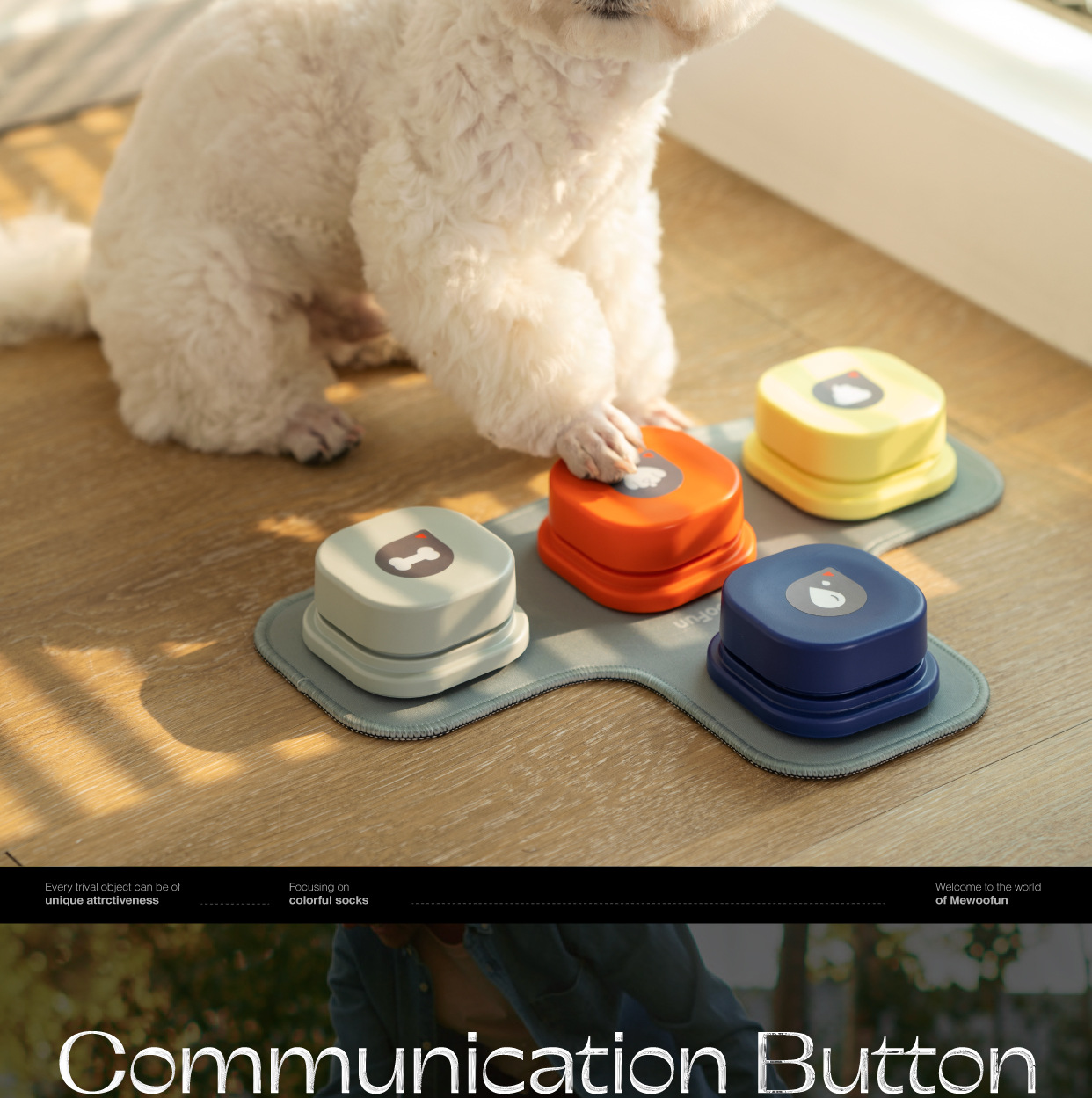 Close-up of the buttons