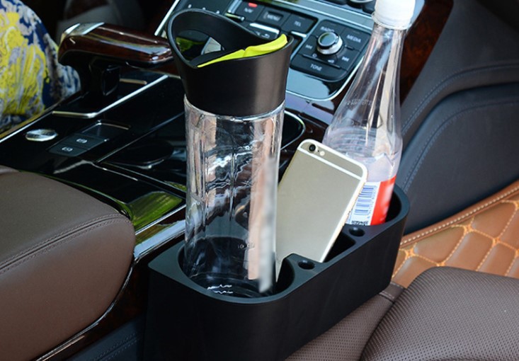 Car multi-function storage rack three-in-one water cup rack car gap plug water rack mobile phone rack storage box manufacturers