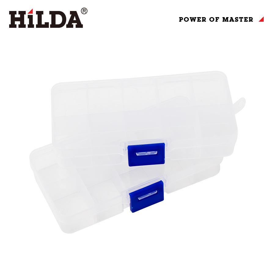 Directo de fábrica Hilda 10-rejilla caja de almacenamiento herramienta de molienda eléctrica caja de almacenamiento en stock al por mayor