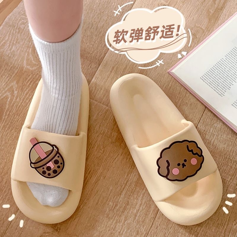 女性用夏のホームスリッパ、かわいいカップル、屋内家庭用入浴、ファッショナブルな柔らかい底の滑り止め既製の男性用卸売スリッパ|undefined