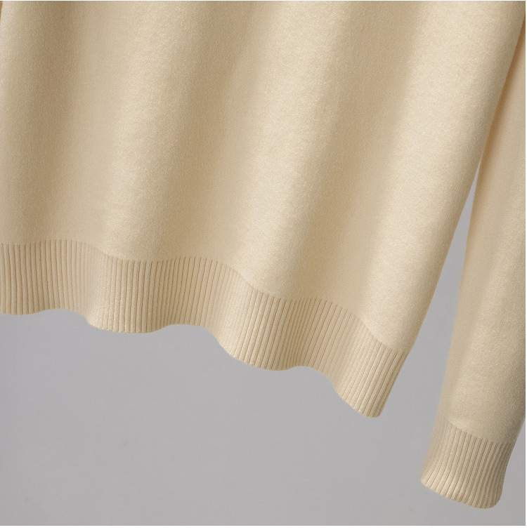 Loose Version Solid Color Pattern Winter Season Wholesale Women'S Casual Solid Color Long Sleeve Sweaters & Cardigans