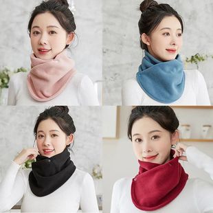 Neck Warmer Scarf for Men and Women, Winter Thermal Versatile Windproof Cold-Proof Adjustable Thickened Fleece Neck Gaiter Decorative Scarf