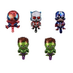 Cartoon Mini Spider-Man Knot Shape Aluminum Film Balloon Cartoon Underwater World Children's Toy Aluminum Film Balloon