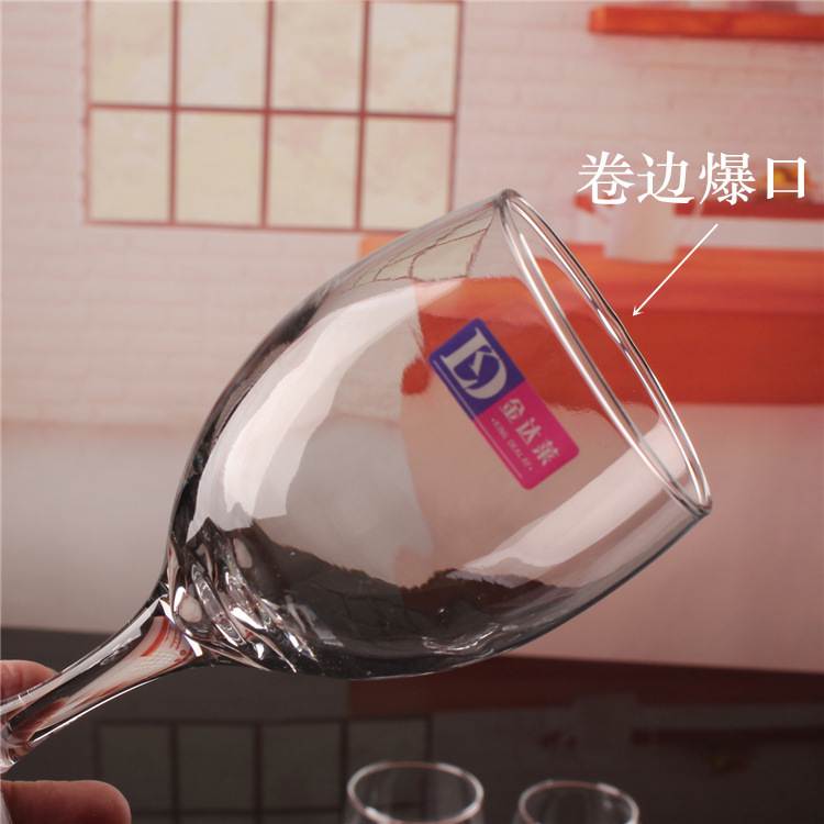 Fabricantes al por mayor de tazas de vino tinto caseras de alta calidad cristal blanco alto tazas de vino de bordeaux tazas de vino