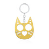 Refers to the tiger keychain Smile, cute cat refers to the tiger broken window self -defense women's outdoor escape anti -body metal pendant