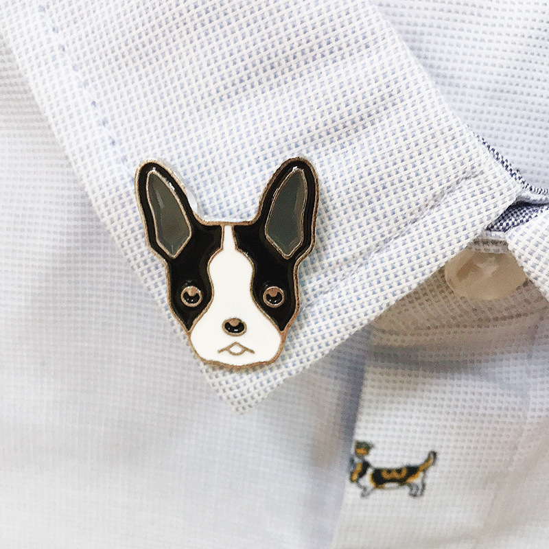 Animal, Dog Pattern Unisex Gender Cute Pin Animal Dog Alloy Zinc Enamel Unisex Corsage Brooches