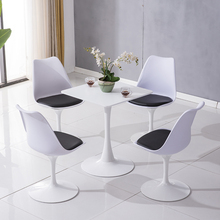 MC45白色休闲小圆桌办公室会客接待桌洽谈桌椅组合简约咖啡奶茶店