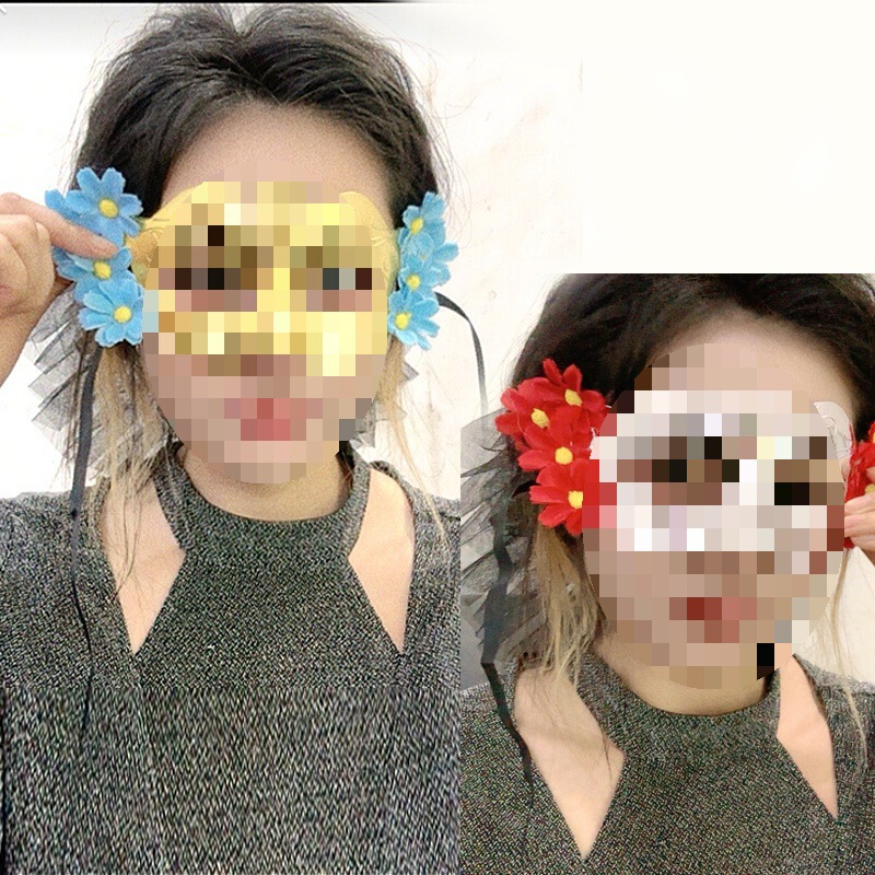 中秋节发光面具儿童全脸男化妆舞会面具女半脸成人派对万圣节道具|undefined
