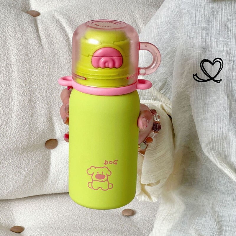 新しいカラフルなつや消し 3 ドリンクカップ 316 ステンレス鋼魔法瓶カップ女の子のための屋外ポータブルロープウォーターカップ卸売|undefined