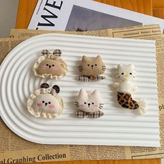 25新作の布芸のレースは綿のウサギのブローチのアクセサリーを充填します。