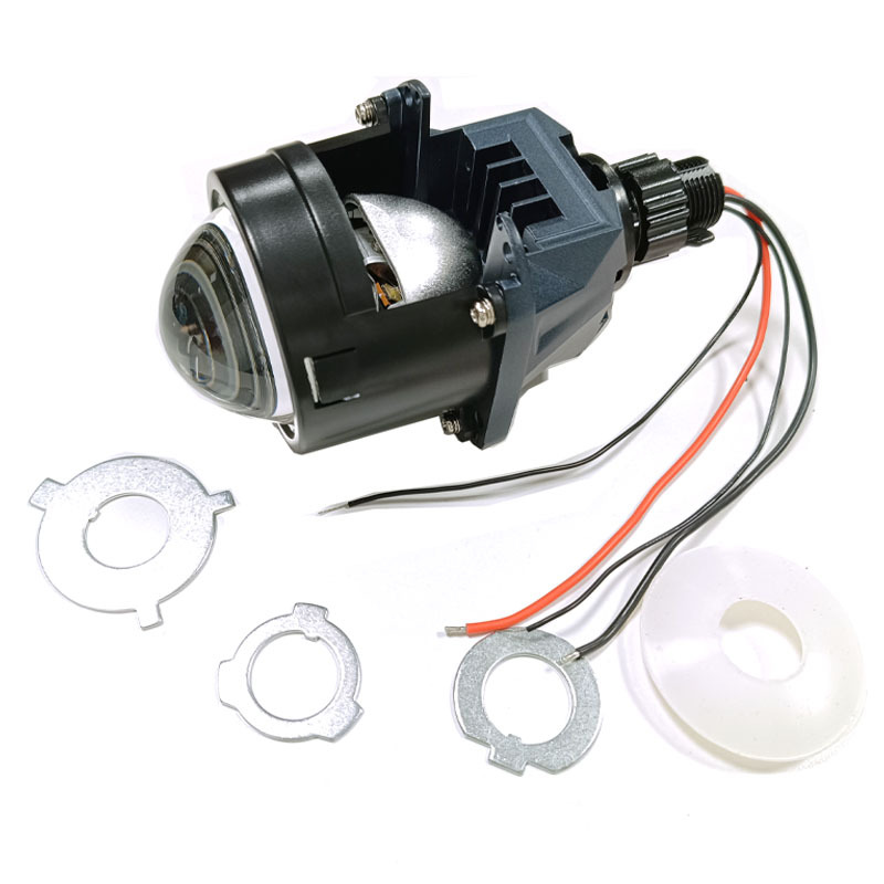 Faros LED de automóviles 2,5 pulgadas sin pérdidas doble taza de luz de lejos y cerca mejora del faro h4h7 doble lente de luz led