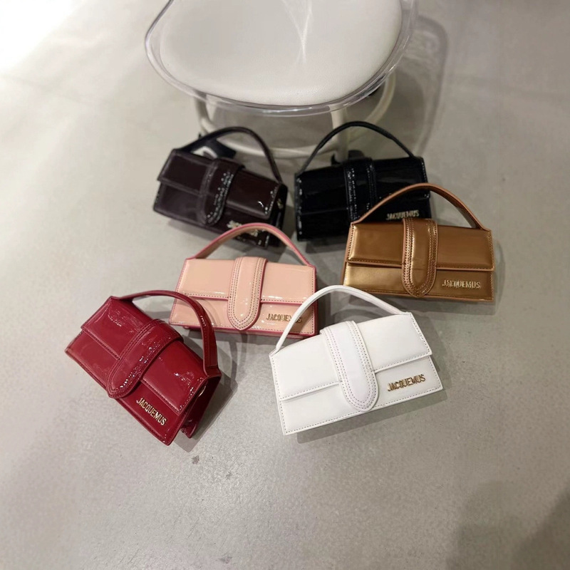 French Niche jacquemu Le Bambin Mouth Red Bag Handbag Women's Mini Shoulder Crossbody Bag for Women