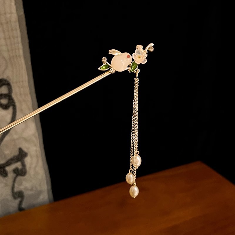 Pasadilla luminosa con pinzas de lámparas, lámpara de útero, pabellón de linternas, lanternas de bordas, adornos de cabello, jardín de viajes del Medio Otoño, pinzas de cabello