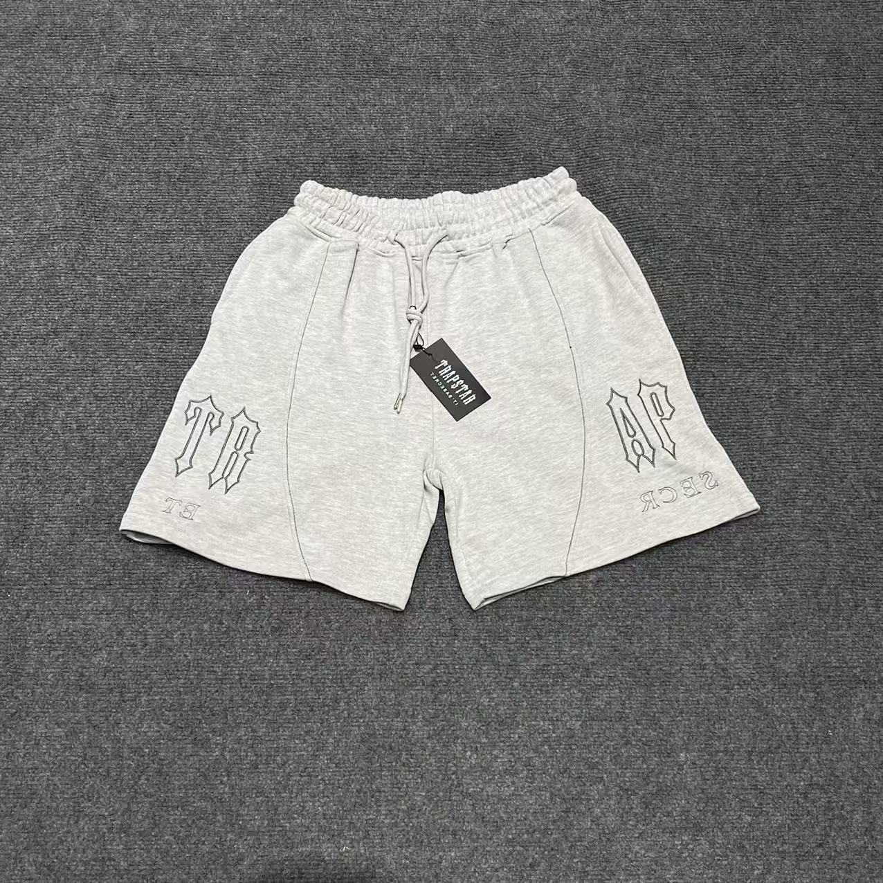 Marca de moda europea y americana transfronteriza Alcatraz Camiseta de manga corta con estampado de letras reflectantes Traje de pantalones cortos casuales de calle para hombres y mujeres