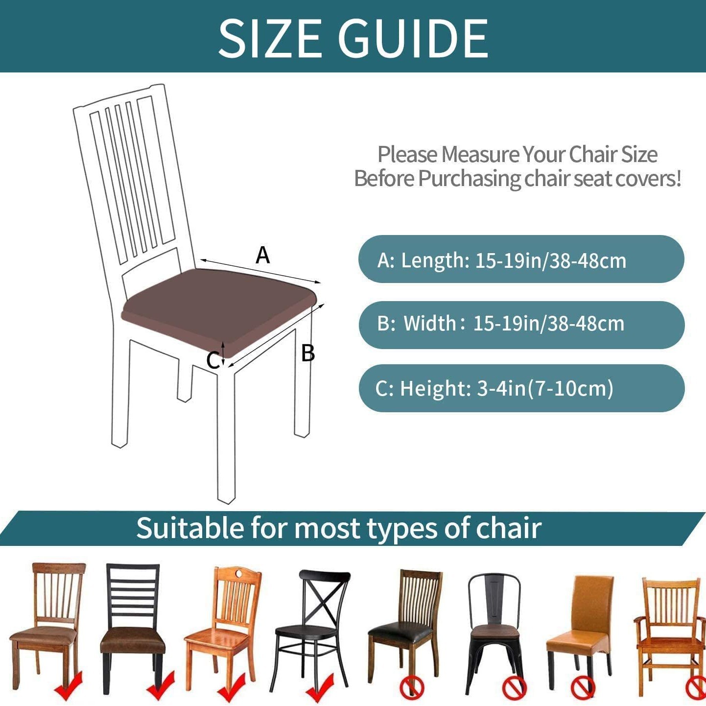 Funda de asiento impermeable jacquard transfronteriza, funda para silla del hogar, funda de cojín universal para silla de hotel y restaurante