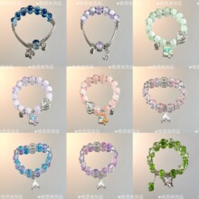 摆摊热销轻奢星月渐变蝴蝶手链女新中式小众设计学生百搭彩色闺蜜