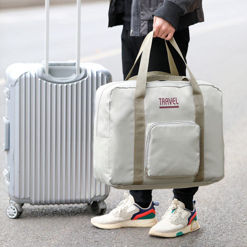 Printable Logo Foldableing Set Trolley Case Travel Bag Large Capacity Clothing Cosmetics Bag for School Students to Put Fake Luggage Bags