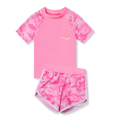 女童泳衣分體中大童2022年新款時尚兒童游泳衣夏季少女孩學生泳裝