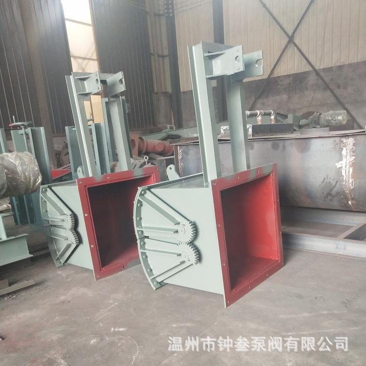 电液动腭式闸门 大口径扇形料仓卸料器 DN600 卸灰阀 弧形闸门