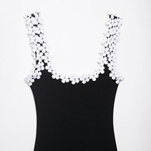 ZA女装2025年夏季新款 简约款修身显瘦立体花朵装饰短连衣裙