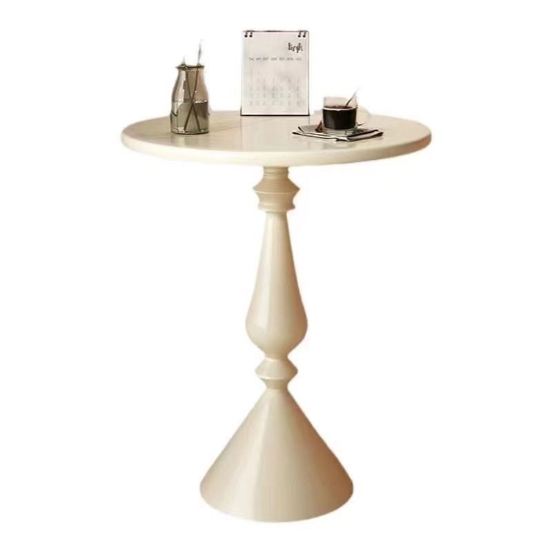 Sofá simple americano mesa de café retro mesa redonda balcón mesa de té esquina creativa de cabecera