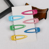 Simple and cute candy -colored duckbill side holding bangs top clip a word clip girl Korean ins hair accessories