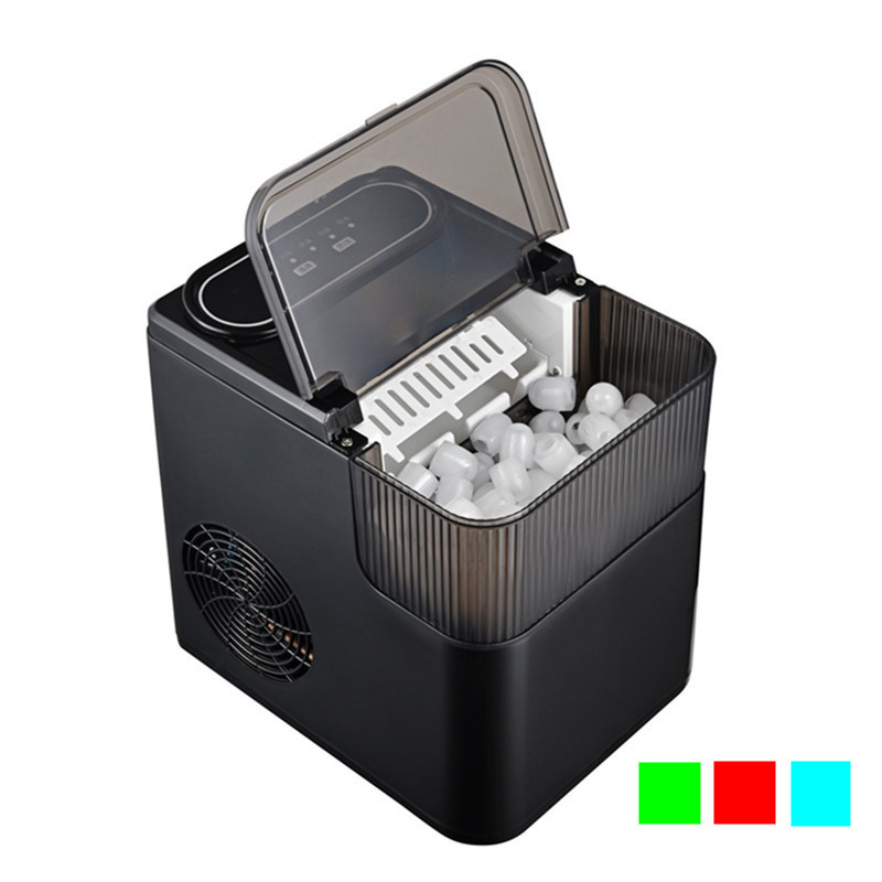 With color box source factory self-cleaning South Africa Brazil household ice maker dormitory small power table ice machine