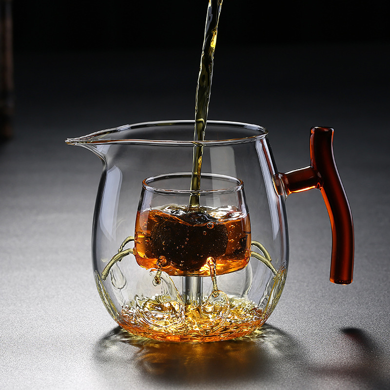 新款日式小青柑煮茶壺家用玻璃茶壺高硼硅耐熱玻璃透明泡茶壺批發