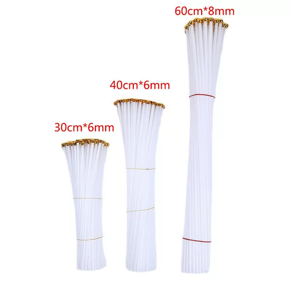 Hand-Cranked Flagpole National Flag Plastic White Hollow Flagpole Advertising Small Red Flag Balloon Flagpole Bamboo Plastic Hand Flagpole