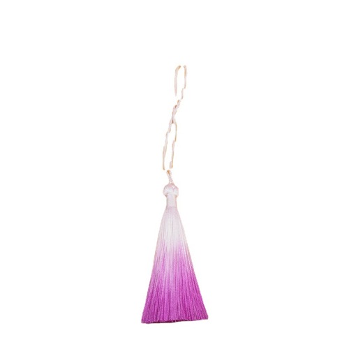 8cm Gradient Color Tassel Bookmark Fan Pendant Fashion Qipao Hanfu Accessory Pendant Bag Hanger Sash Wholesale
