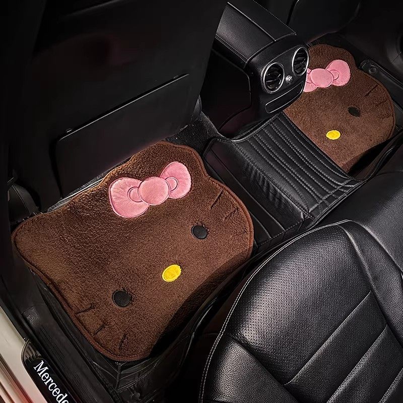 Universal Foot Pad: Other Cute Warm Heated - brown-cat-foot-pad-2-pieces