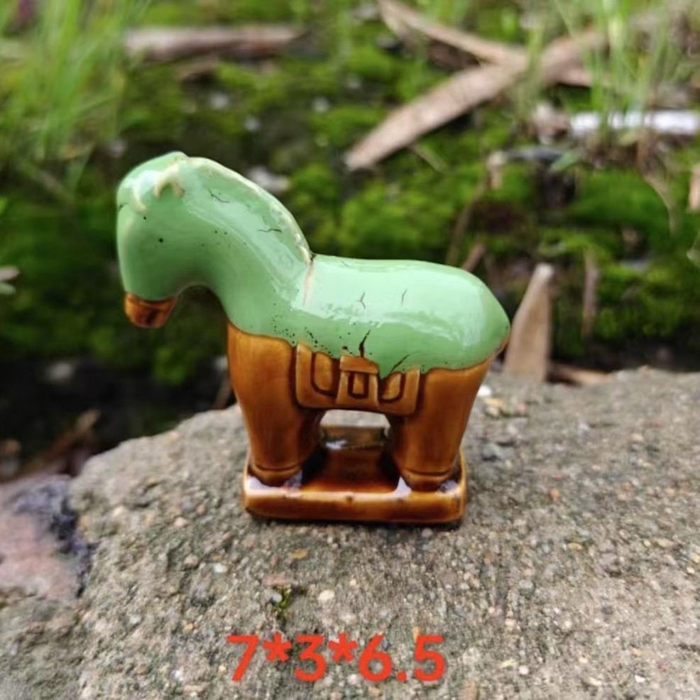 新品创意陶瓷小花器套圈桌面小花瓶小摆件插花意境装饰礼物盲盒玩