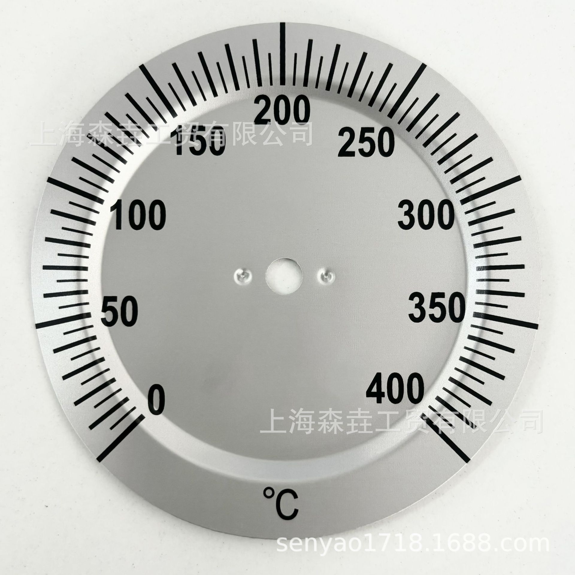 森垚T200双金属温度计 工业管道轴向安装 指针显示空调系统烤肉±