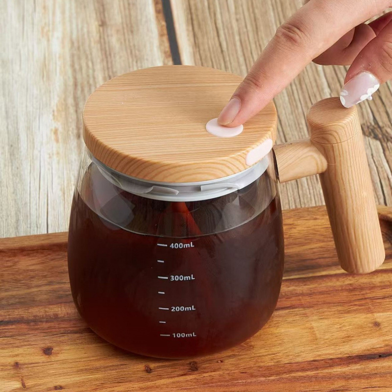 Multifuncional automático de acero inoxidable recargable taza de café perezosa de oficina de fabricación de taza rotatoria magnética