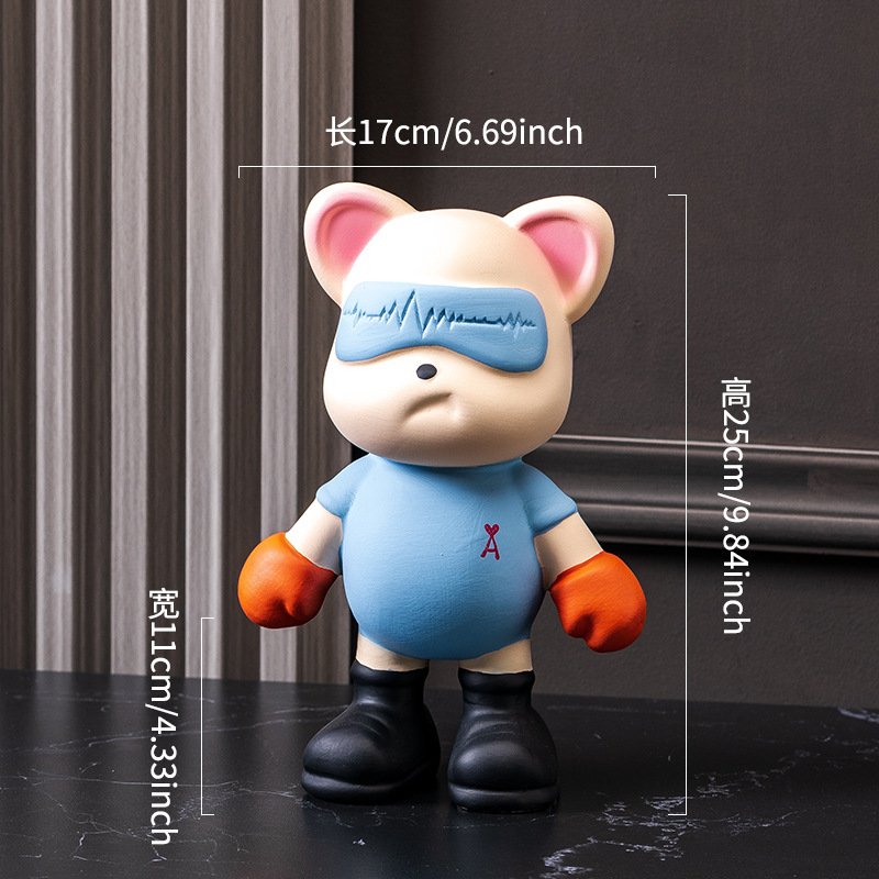 25 cm tirando del oso azul oso único