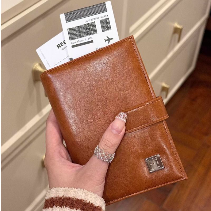 Passport Holder Wallet Women's Ticket Multi-Functional Coin Storage Bag Bank Card Integrated Protective Cover Document Travel Bag