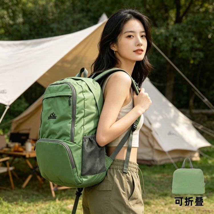 Outdoor foldable large-capacity lightweight new cycling and hiking backpack, waterproof travel backpack, wholesale