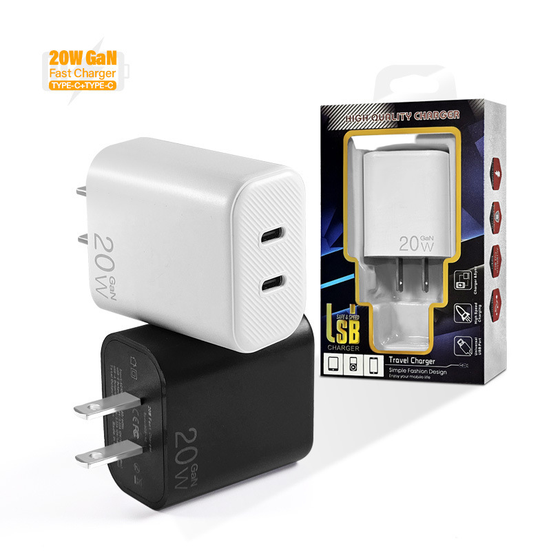 Neutral Qc 3.0 Pd Fast 20W C Type Charger Us Charger Dual Port Charger Head