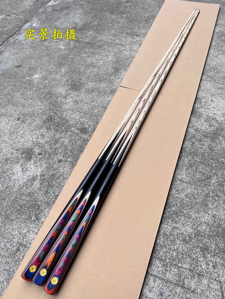 ◉牌加重台球杆小头斯诺克中式黑八8桌球杆铜头9MM10枪配件用