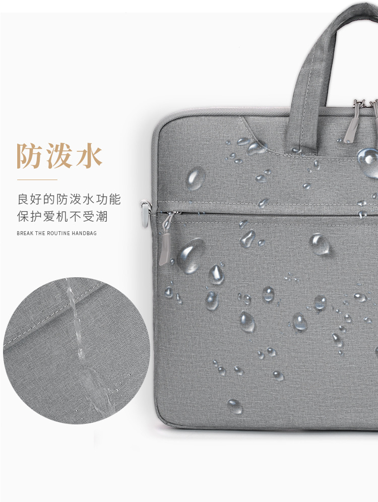 The airbag laptop bag for women is a 14-inch 15.6-inch shockproof single-shoulder bag from Apple and Huawei, with a diagonal cross and a men's logo undefined
