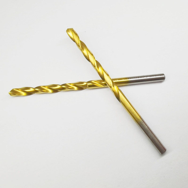 十支麻花钻头 高速钢镀钛钻4.1 4.2 4.3 4.5 4.6 4.7 4.8 4.9 5 6