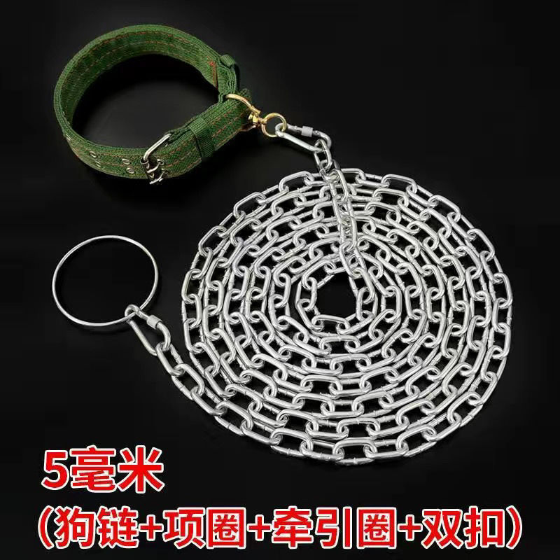 5mm 두께의 철 체인(개 무게 42.5kg-75kg) 내구성