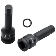东特1/2加长六角压配内六角旋具套筒 气动旋具套筒H系列